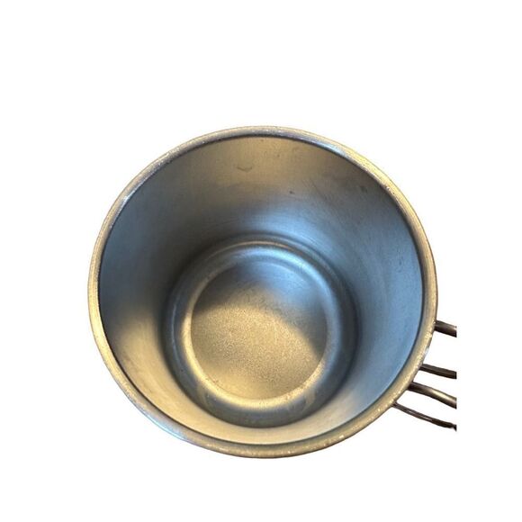 Starbucks Gatherings Mug Silver Metal Stainless Steel Camping Wire Cup 12oz  dis - Picture 3 of 4